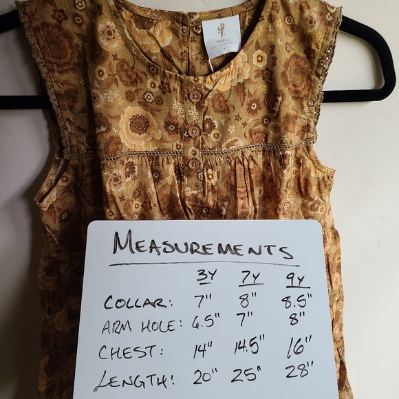 NWT Little Gypsies Zahara Midi Dress in Tan - Picture 7 of 7